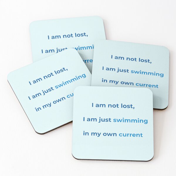 Item preview, Swimming In My Own Current – Ocean Affirmation Quote designed and sold by KWkindwaves.