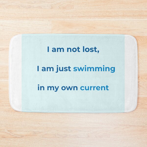 Item preview, Swimming In My Own Current – Ocean Affirmation Quote designed and sold by KWkindwaves.