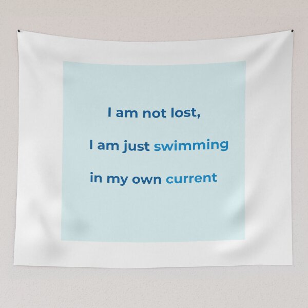 Item preview, Swimming In My Own Current – Ocean Affirmation Quote designed and sold by KWkindwaves.