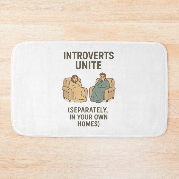 Item preview, Introverts Unite (Separately): Cozy Humor Vibes designed and sold by inkNext.