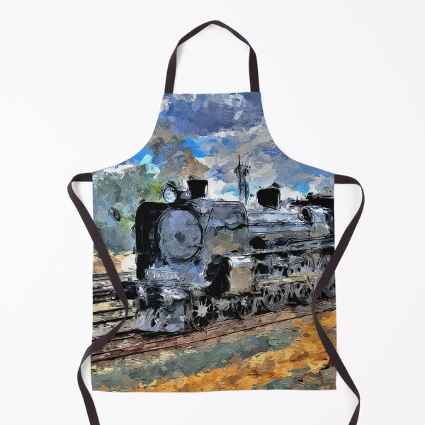 Item preview, Impressionist Painting of a Steam Train visiting Echuca - Echuca, Victoria, Australia designed and sold by Steven Jodoin.