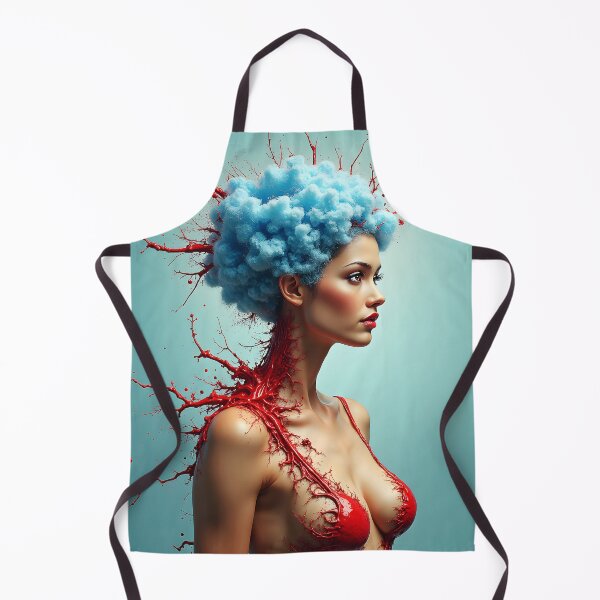 Item preview, Surreal, Plasma, Sexy, Beautiful Woman with Tentacles of Blood and Clouds. designed and sold by Huskyyy Designs.