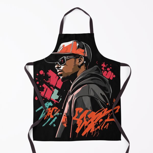 Item preview, Hip-hop streetwear urban art style seamless pattern designed and sold by Inkora-Art.