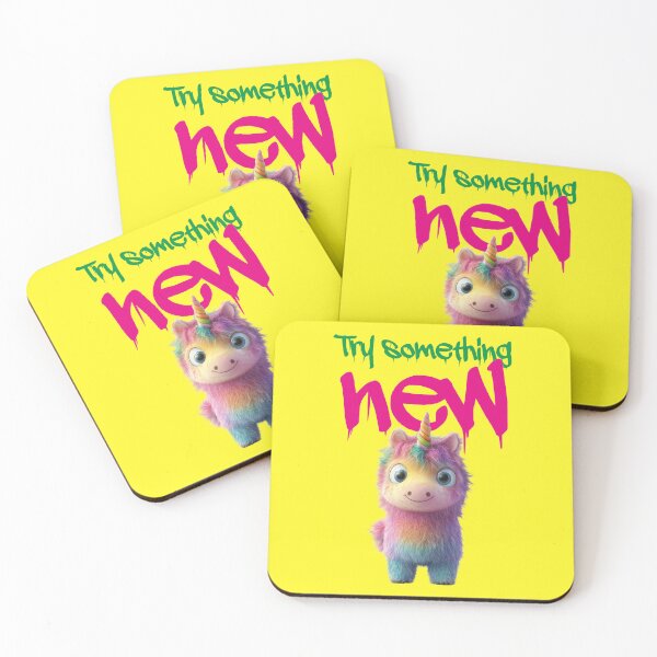 Item preview, colorful fluffy unicorn, motivation designed and sold by Mauswohn.