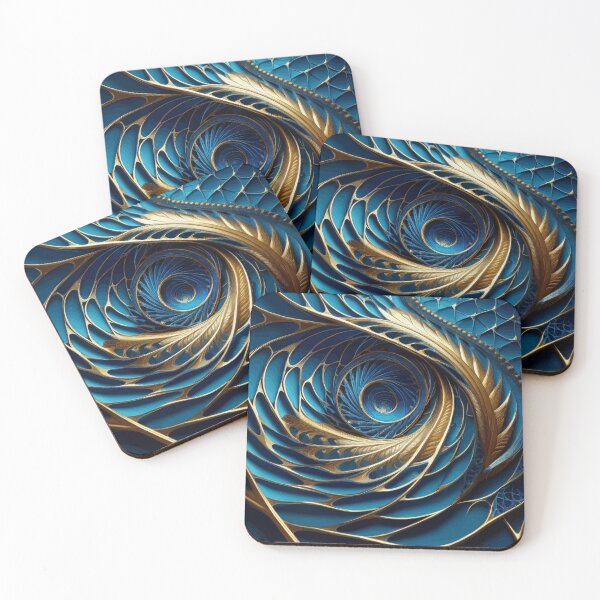 Item preview, Arte abstracto de Fibonacci a todo color designed and sold by Vicky Brago-Mitchell®.