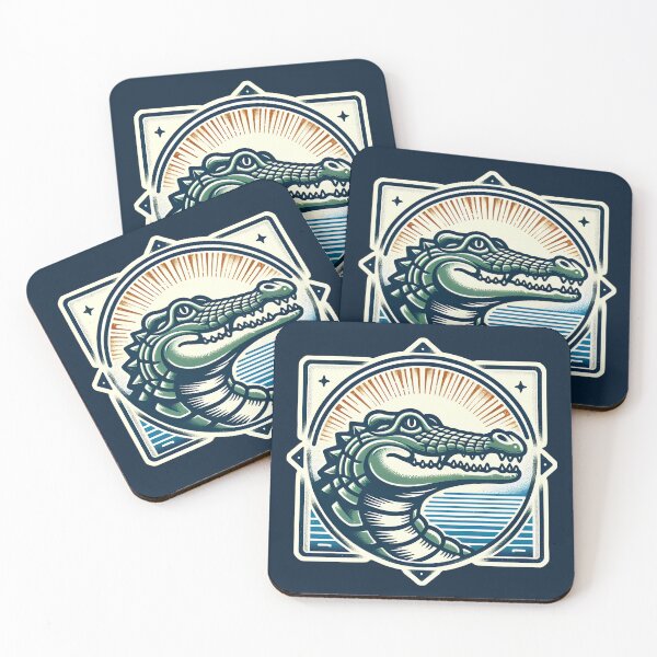 Item preview, Crocodile head badge designed and sold by Artillenium.