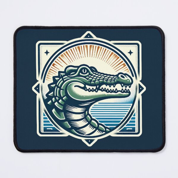 Item preview, Crocodile head badge designed and sold by Artillenium.