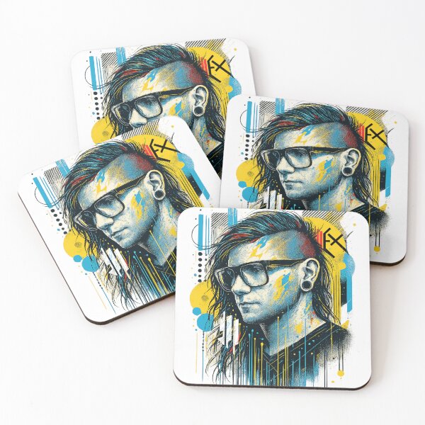 Item preview, Skrillex Street Art Portrait – Bold Graffiti-Style DJ Illustration designed and sold by sudhareditz.