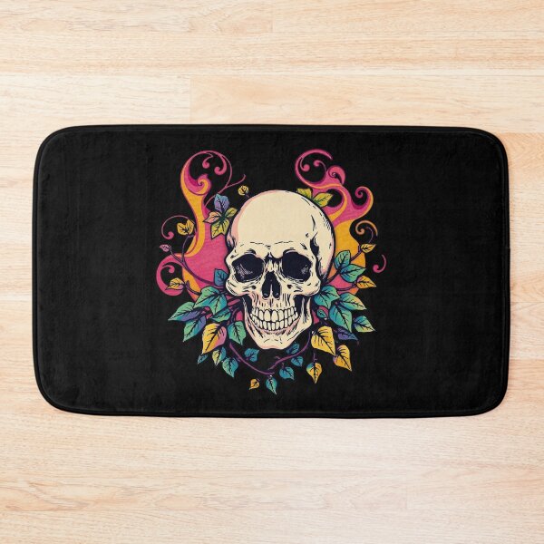 Item preview, Floral Skull Firestorm – Psychedelic Tattoo Art designed and sold by Rothnaric.