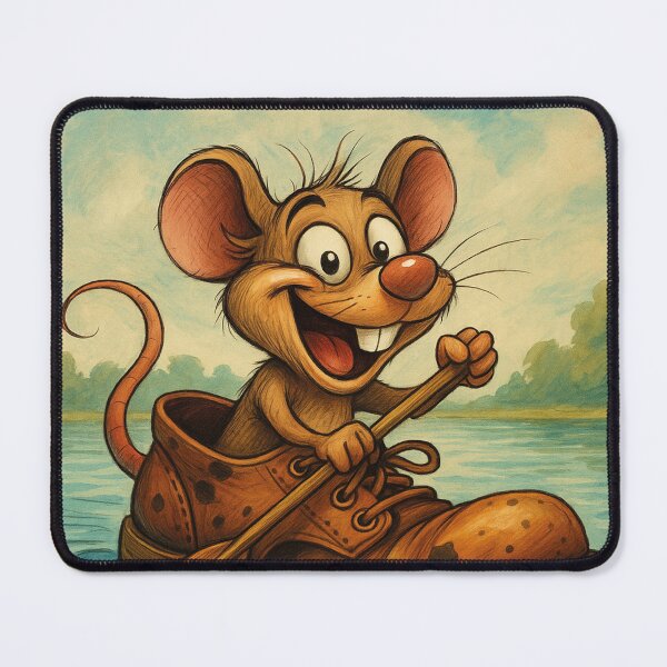 Item preview, funny mouse, floating shoe designed and sold by Mauswohn.