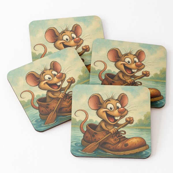 Item preview, funny mouse, floating shoe designed and sold by Mauswohn.