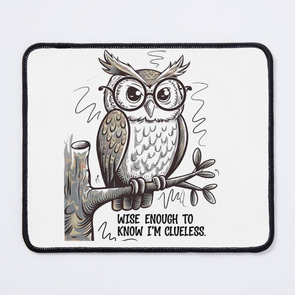Item preview, Wise Owl – Nerdy Nocturnal Wisdom Vibes designed and sold by Taans-Creation.