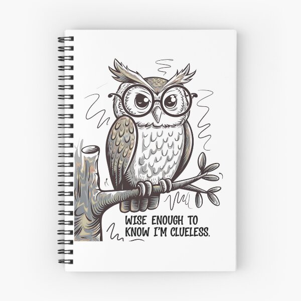 Item preview, Wise Owl – Nerdy Nocturnal Wisdom Vibes designed and sold by Taans-Creation.