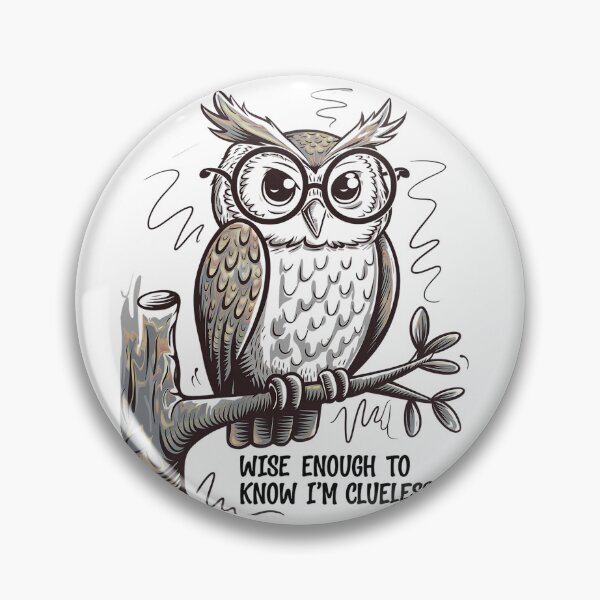 Item preview, Wise Owl – Nerdy Nocturnal Wisdom Vibes designed and sold by Taans-Creation.