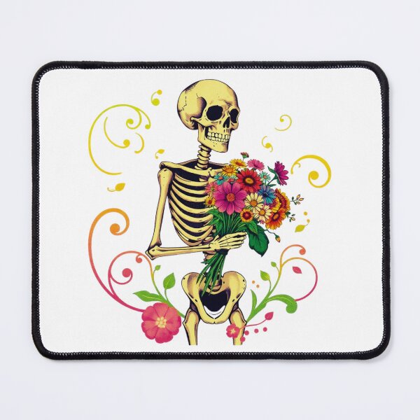 Item preview, Skeleton With Flowers – Aesthetic Goth Romance designed and sold by Rothnaric.