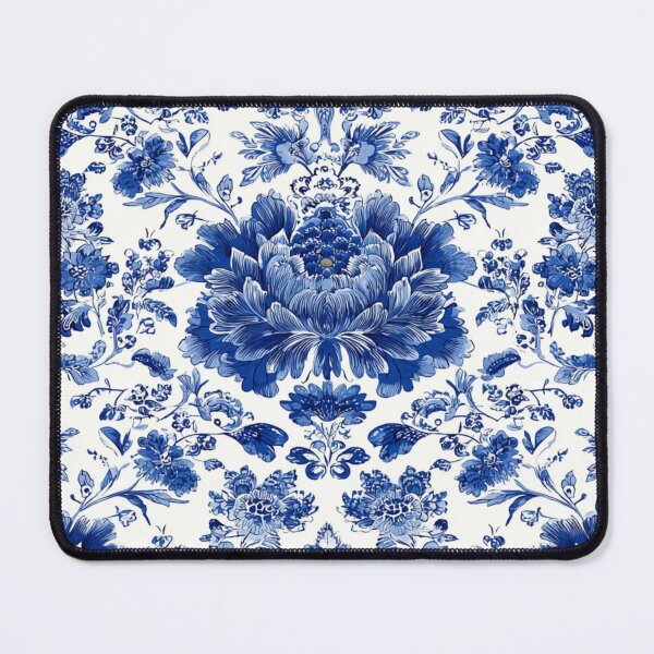 Item preview, Royal Delft Blue Floral Pattern designed and sold by GrinGalore.
