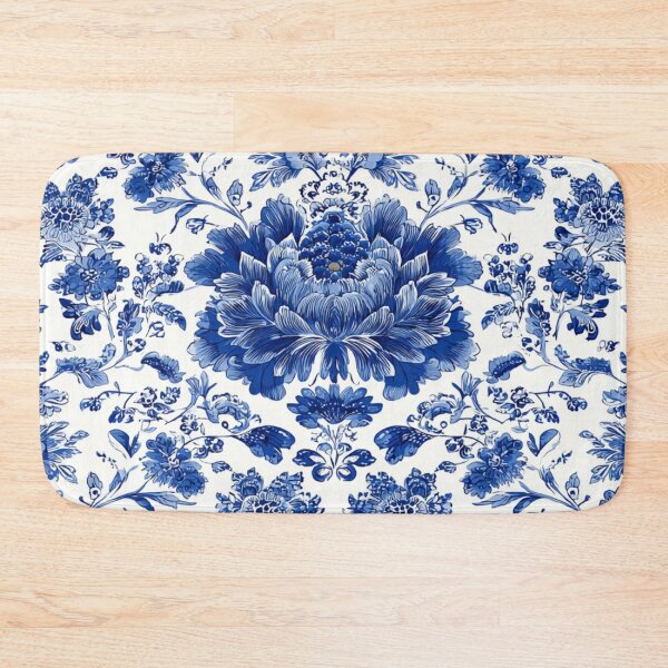 Item preview, Royal Delft Blue Floral Pattern designed and sold by GrinGalore.