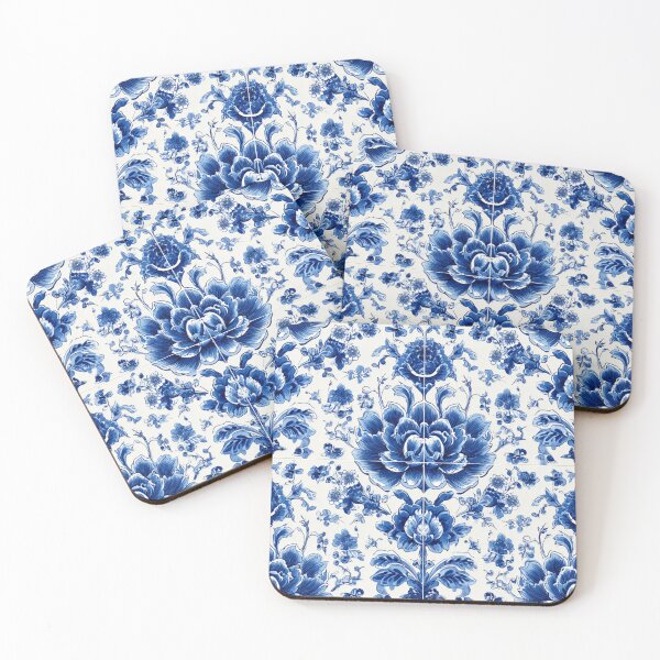 Item preview, Royal Delft White Blue Flower Pattern designed and sold by GrinGalore.