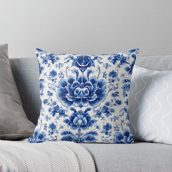 Item preview, Royal Delft White Blue Flower Pattern designed and sold by GrinGalore.