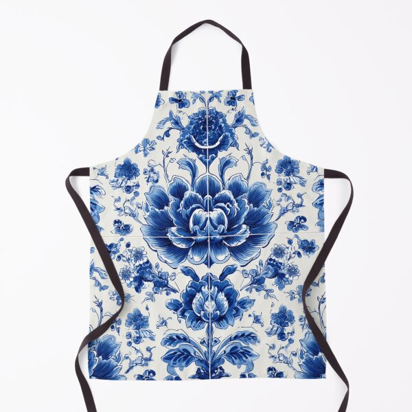 Item preview, Royal Delft White Blue Flower Pattern designed and sold by GrinGalore.