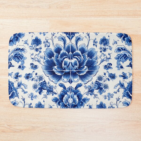 Item preview, Royal Delft White Blue Flower Pattern designed and sold by GrinGalore.