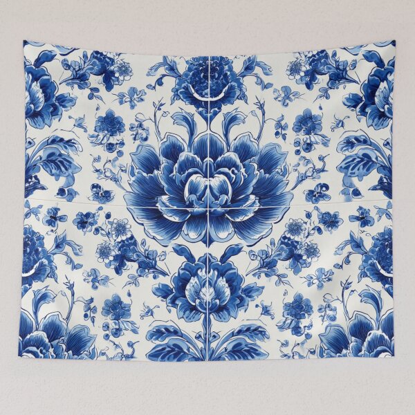Item preview, Royal Delft White Blue Flower Pattern designed and sold by GrinGalore.