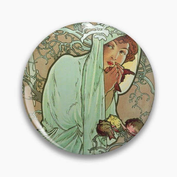 Item preview, Alphonse Mucha The Seasons Winter designed and sold by maniacfitness.