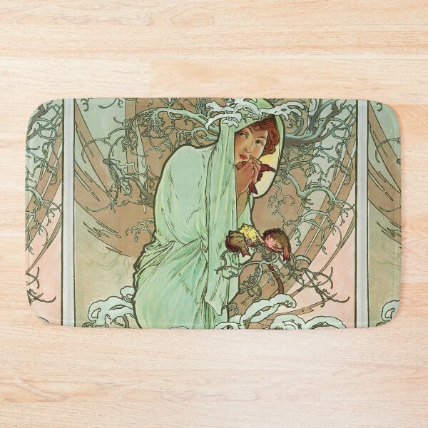 Item preview, Alphonse Mucha The Seasons Winter designed and sold by maniacfitness.