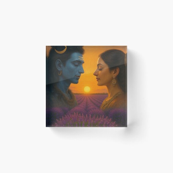 Item preview, Shiva & Parvati – Divine Union at Sunset designed and sold by rajaindra.