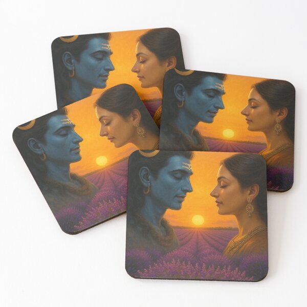 Item preview, Shiva & Parvati – Divine Union at Sunset designed and sold by rajaindra.