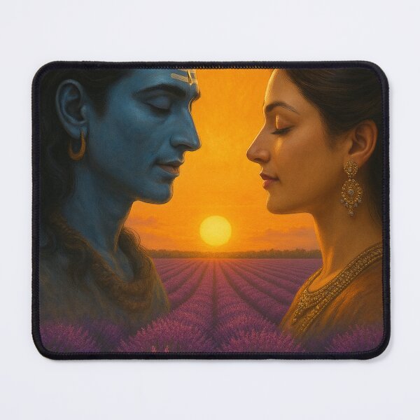 Item preview, Shiva & Parvati – Divine Union at Sunset designed and sold by rajaindra.