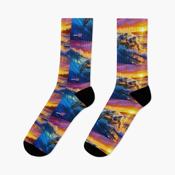 Item preview, Turtle Surf Sunset Design By Rich AMeN Gill designed and sold by RichAMeNGill.