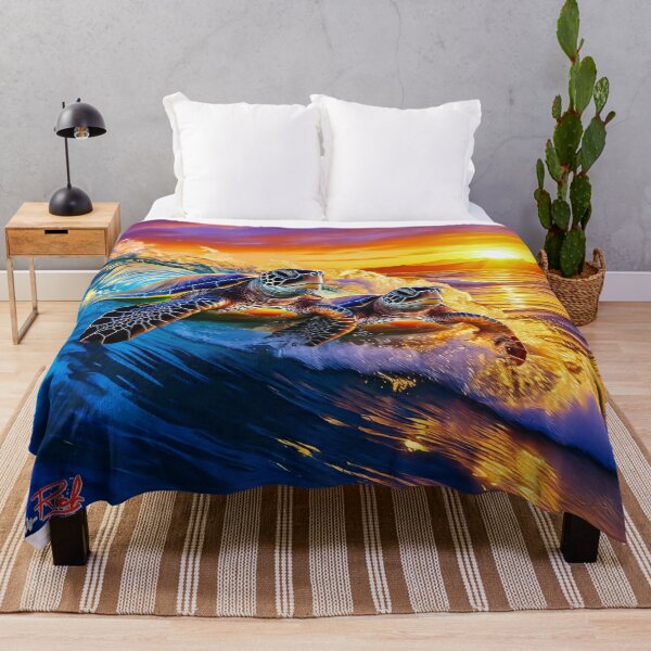 Item preview, Turtle Surf Sunset Design By Rich AMeN Gill designed and sold by RichAMeNGill.
