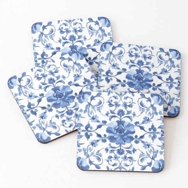 Item preview, Royal Delft Light Blue Floral Pattern designed and sold by GrinGalore.