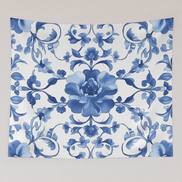 Item preview, Royal Delft Light Blue Floral Pattern designed and sold by GrinGalore.