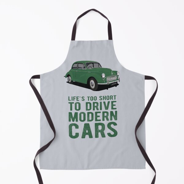 Item preview, Life's too short to drive modern cars with Morris Minor in green designed and sold by knappidesign.