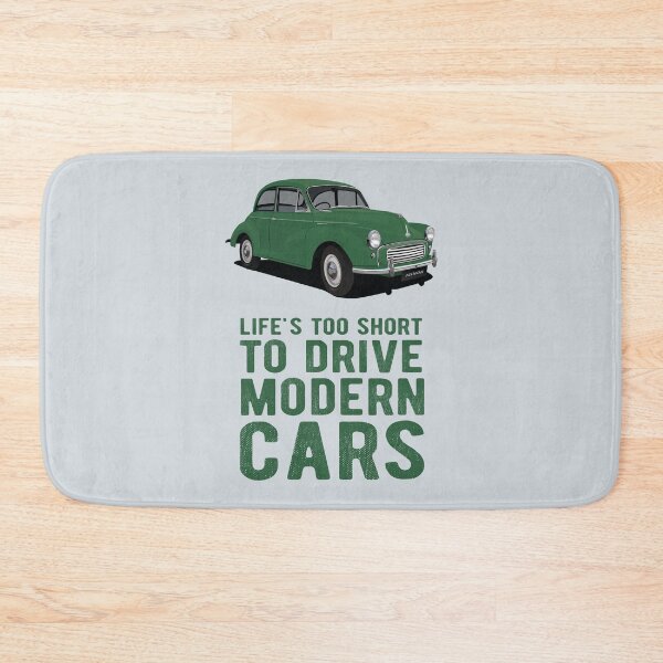 Item preview, Life's too short to drive modern cars with Morris Minor in green designed and sold by knappidesign.