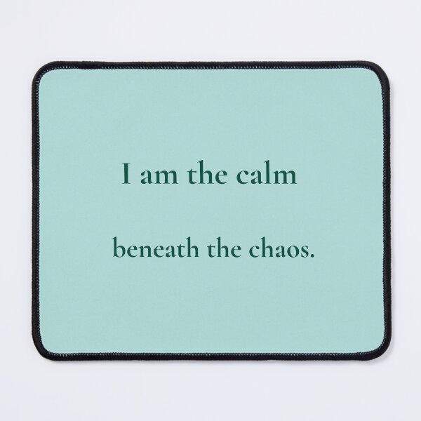 Item preview, Calm Beneath the Chaos – Ocean Affirmation Quote designed and sold by KWkindwaves.