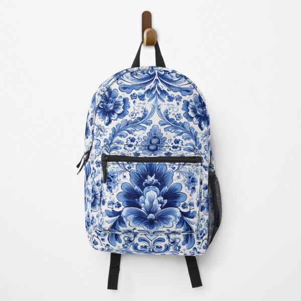 Item preview, Royal Delft Blue Flower Portuguese Pattern designed and sold by GrinGalore.