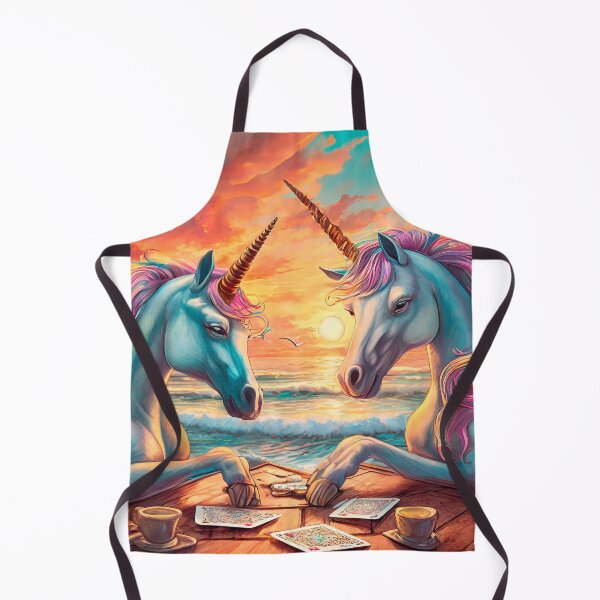 Item preview, Unicorns Playing Poker By The Beach Design by Rich Gill designed and sold by RichAMeNGill.