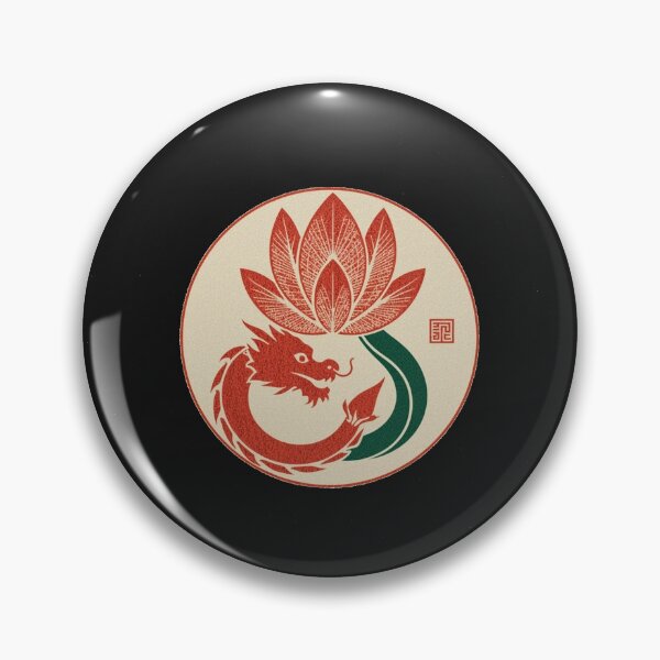 Item preview, Lotus Flower with Eastern Dragon designed and sold by ValleyDream.