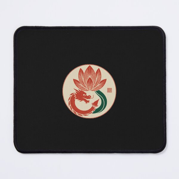 Item preview, Lotus Flower with Eastern Dragon designed and sold by ValleyDream.