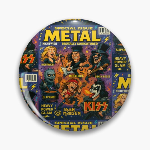 Item preview,  Six Strings & Screams - Metal’s Loudest Faces, Drawn to Thrill designed and sold by Atarac.
