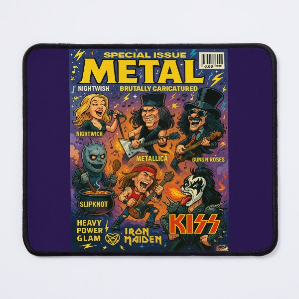 Item preview, Six Strings & Screams - Metal’s Loudest Faces, Drawn to Thrill designed and sold by Atarac.