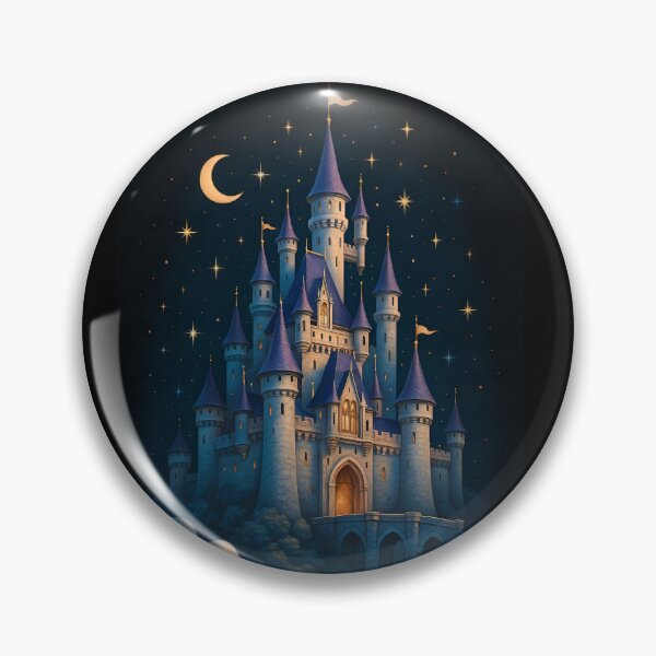 Item preview, Magical Dream Castle Under Starry Night Sky designed and sold by Amr Siam.
