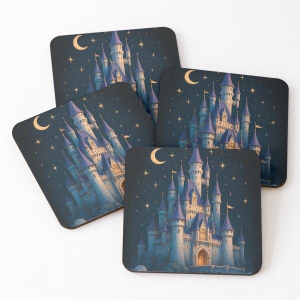 Item preview, Magical Dream Castle Under Starry Night Sky designed and sold by Amr Siam.