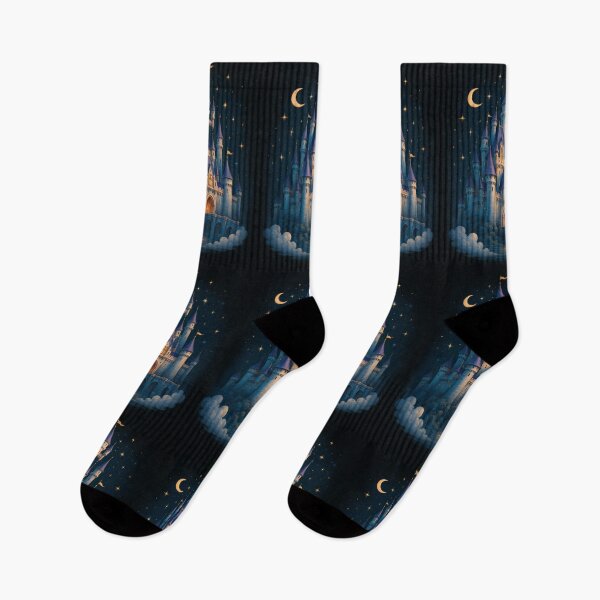 Item preview, Magical Dream Castle Under Starry Night Sky designed and sold by Amr Siam.