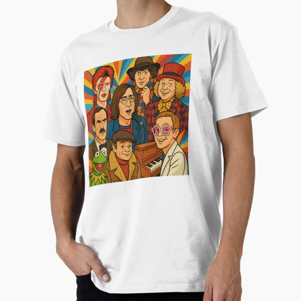 Item preview, British TV & Music Icons Mashup Art designed and sold by Glitchart66.
