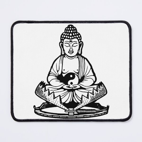 Item preview, Buddha in a Beartrap - Inner Peace Meditation YinYang designed and sold by phonkadelic.