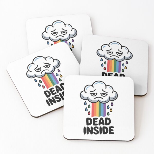 Item preview, Sad Cloud “Dead Inside” Funny Aesthetic Emotions Rainbow Design designed and sold by MonkiFlipp.